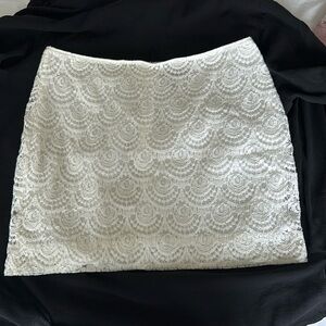 Banana republic lace mini skirt